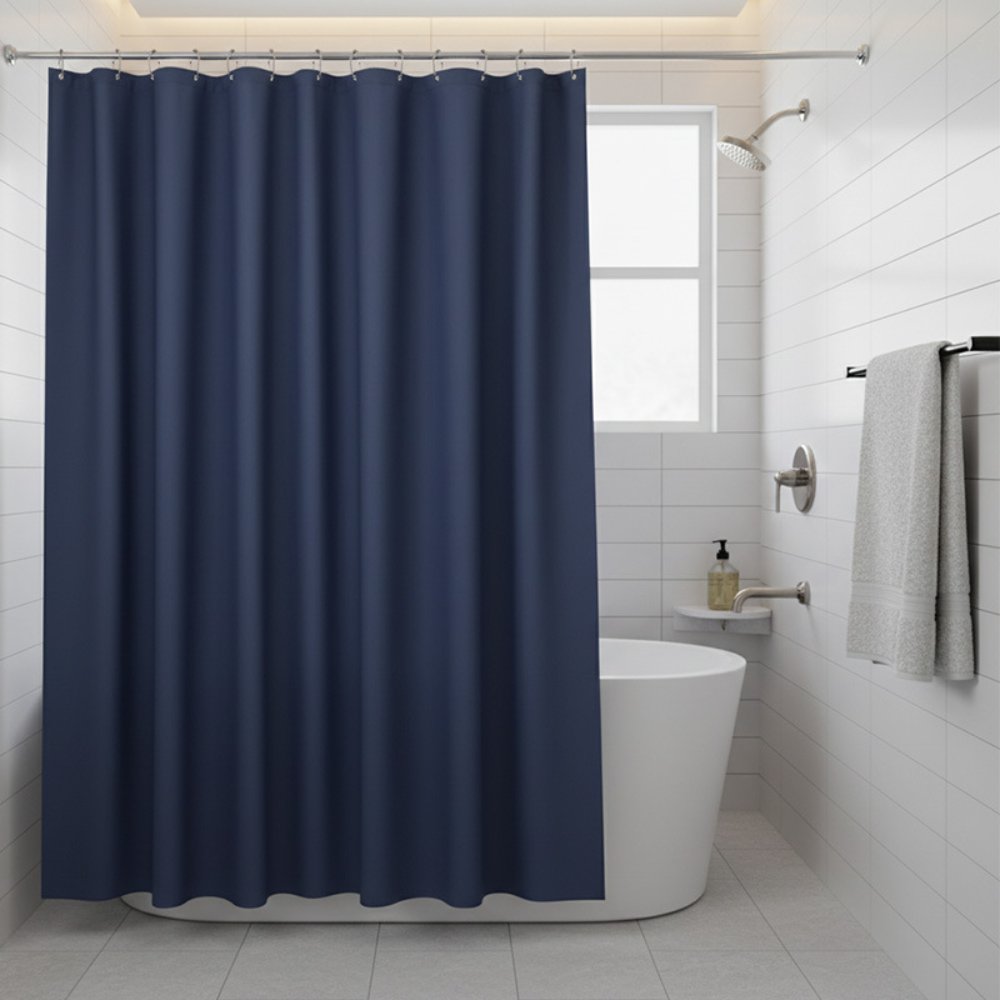 Thickened Solid Color Shower Curtain