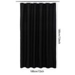 Polyester Shower Curtain Solid Color Polyester Shower Curtain