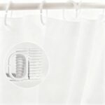Solid Color PEVA Shower Curtain 3D Cat Eye Patchwork Shower Curtain
