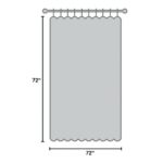 Printed PEVA Shower Curtain Small Checkered Shower Curtain