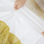 PEVA Table Skirt Polka Dot Table Skirt
