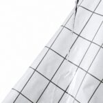 Printed PEVA Shower Curtain Small Checkered Shower Curtain