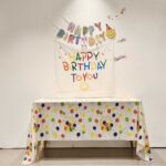 Party Tablecloth Colorful Balloons Tablecloth