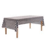Party Tablecloth F1 Black & White Checkered Race Tablecloth