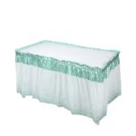 PEVA Table Skirt Polka Dot Table Skirt