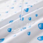Printed PEVA Shower Curtain Water Drop Shower Curtain