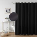 Polyester Shower Curtain Solid Color Polyester Shower Curtain