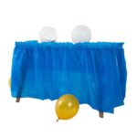 PEVA Table Skirt Solid Color Party Table Skirt