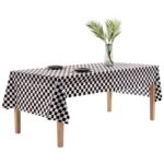 Party Tablecloth F1 Black & White Checkered Race Tablecloth