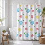 Printed PEVA Shower Curtain Sunflower Shower Curtain