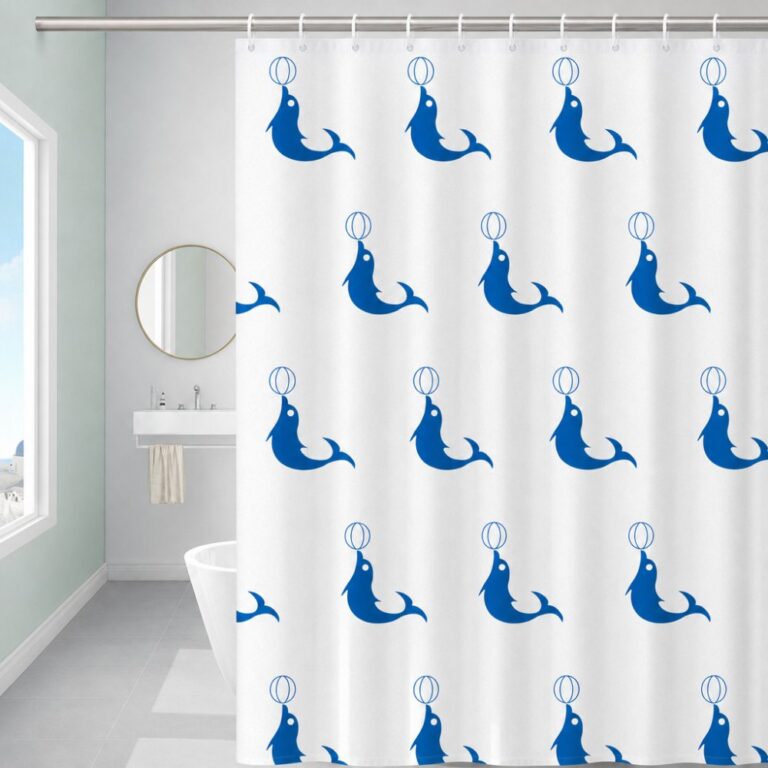 Printed PEVA Shower Curtain Dolphin Shower Curtain