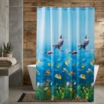 Printed PEVA Shower Curtain Ocean Shower Curtain