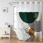 Polyester Shower Curtain Digital Print Polyester Shower Curtain