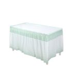 PEVA Table Skirt Polka Dot Table Skirt
