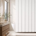 Printed PEVA Shower Curtain Small Checkered Shower Curtain