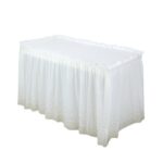 PEVA Table Skirt Polka Dot Table Skirt