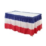 PEVA Table Skirt Independence Day Table Skirt