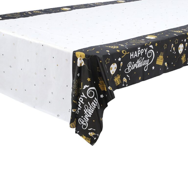 Party Tablecloth Happy Birthday Print Tablecloth