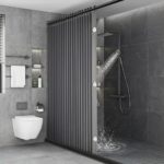 Magnetic Foldable Shower Curtain Magnetic Foldable Shower Curtain