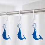 Printed PEVA Shower Curtain Dolphin Shower Curtain