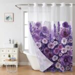 Polyester Shower Curtain Digital Print Polyester Shower Curtain