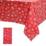 Holiday Tablecloth Christmas Snowflake Tablecloth