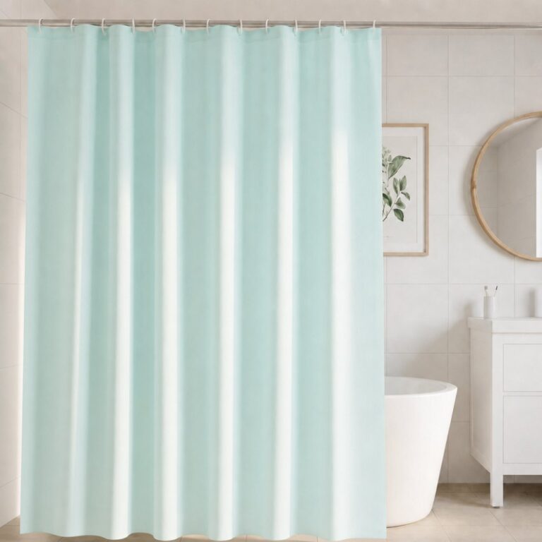 Solid Color PEVA Shower Curtain Thickened Solid Color Shower Curtain