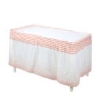 PEVA Table Skirt Polka Dot Table Skirt