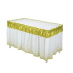 PEVA Table Skirt Polka Dot Table Skirt
