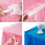 PEVA Table Skirt Solid Color Party Table Skirt