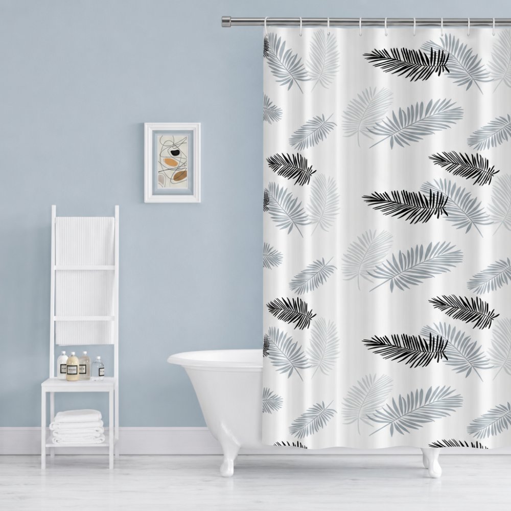 Printed PEVA Shower Curtain Cedar Trees Shower Curtain