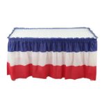 PEVA Table Skirt Independence Day Table Skirt