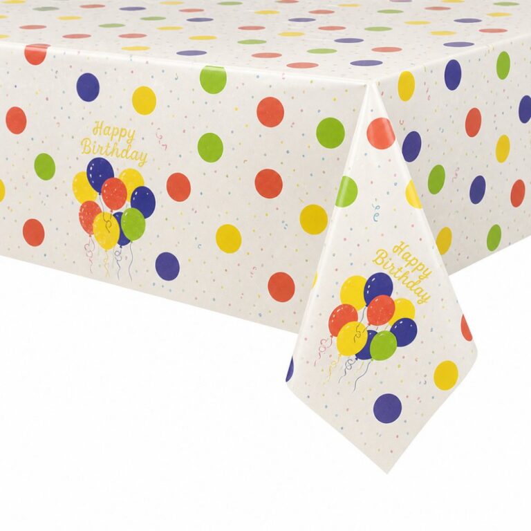 Party Tablecloth Colorful Balloons Tablecloth