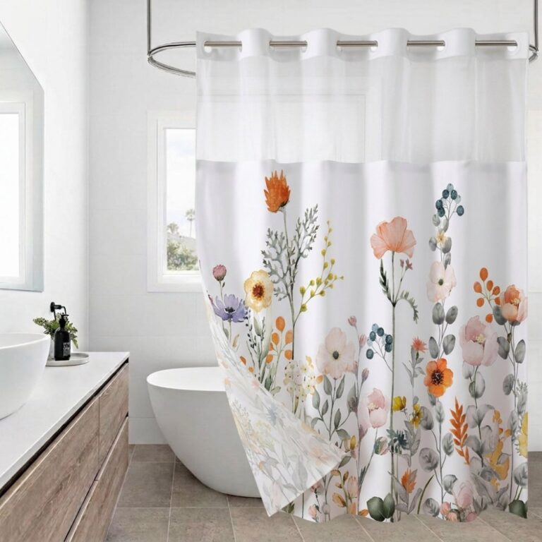Polyester Shower Curtain Digital Print Polyester Shower Curtain