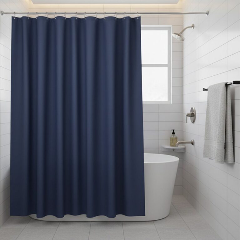 Solid Color PEVA Shower Curtain Thickened Solid Color Shower Curtain