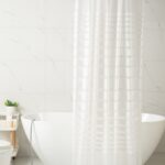 Printed PEVA Shower Curtain Stripes Shower Curtain