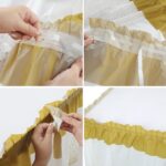 PEVA Table Skirt Polka Dot Table Skirt
