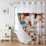 Polyester Shower Curtain Digital Print Polyester Shower Curtain