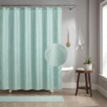 Polyester Shower Curtain Diamond Stripes Shower Curtain