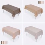 Solid Color Tablecloth Haze Brown Tablecloth