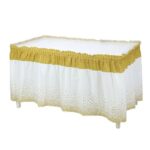 PEVA Table Skirt Polka Dot Table Skirt