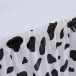 PEVA Table Skirt Cow Print Table Skirt