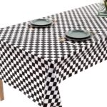 Party Tablecloth F1 Black & White Checkered Race Tablecloth