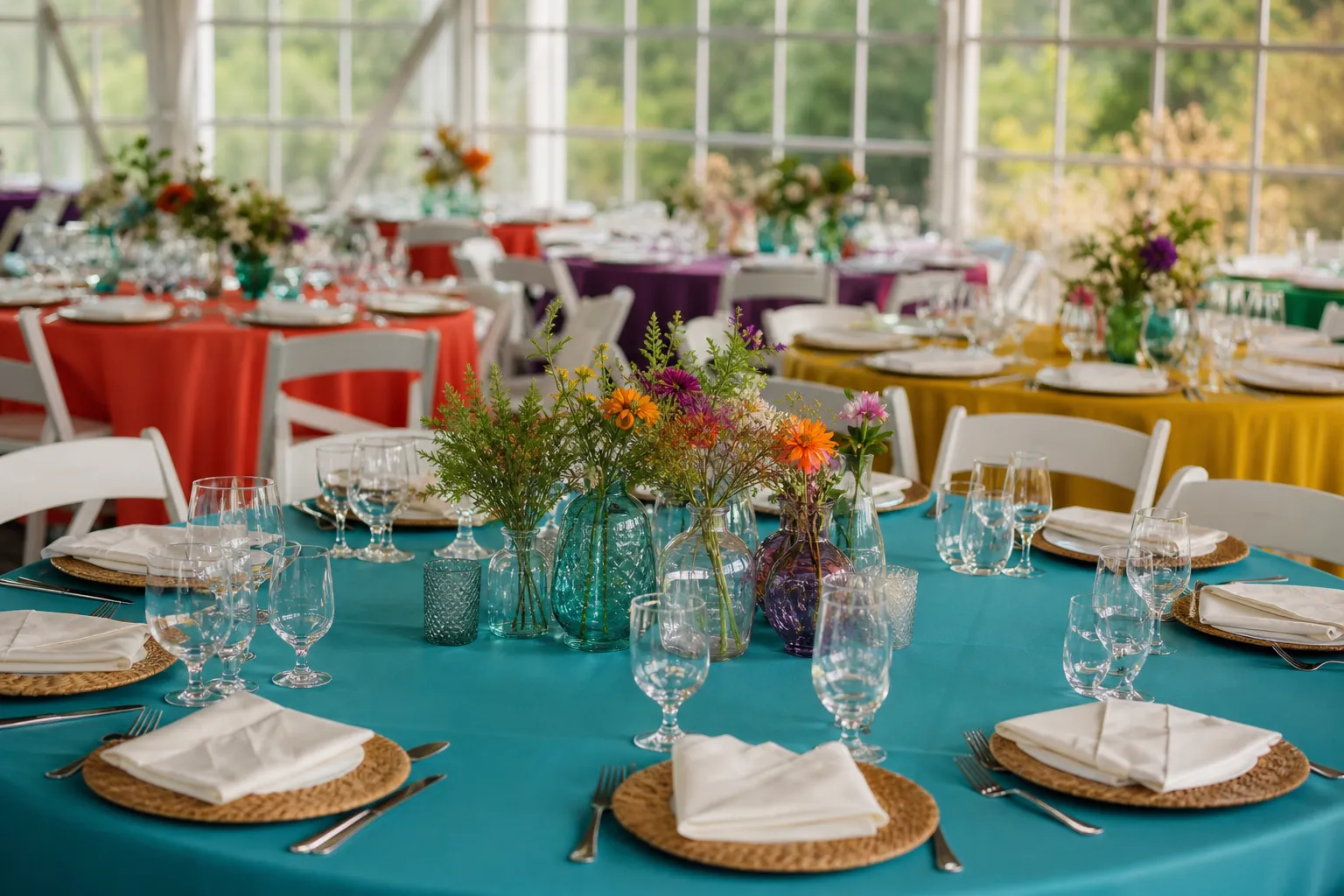 Maximizing Your Event's Aesthetic with Colorful Tablecloths: Tips for Bulk Buyers